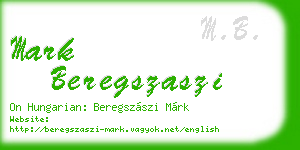 mark beregszaszi business card